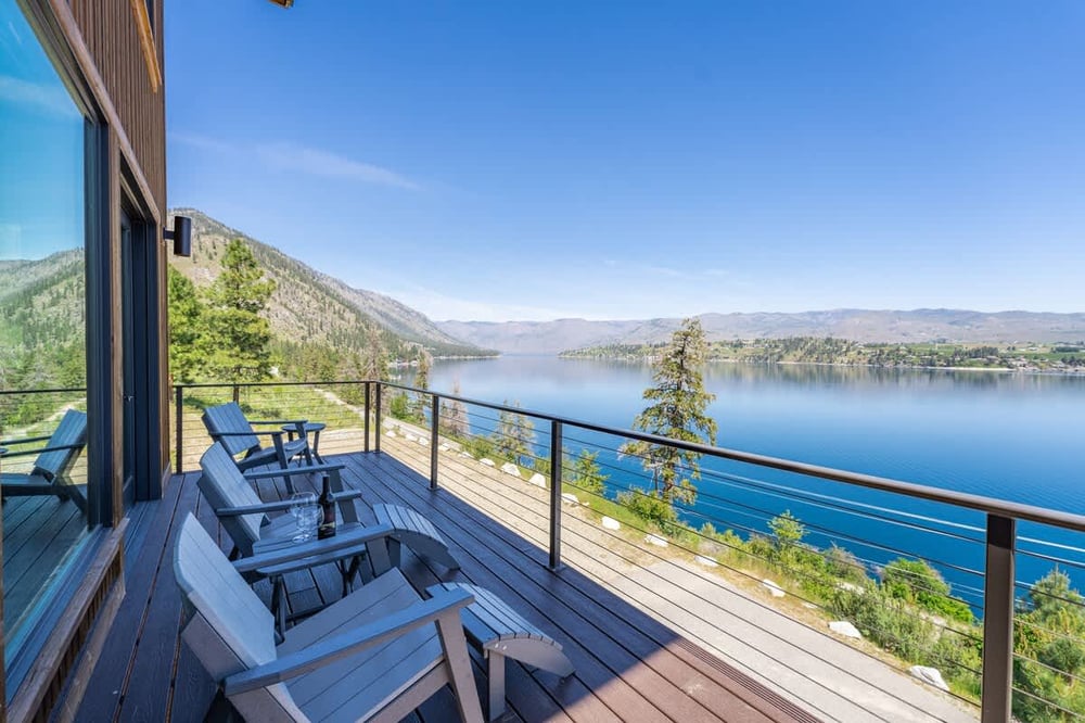 Constellations Lake House at Chelan lake view